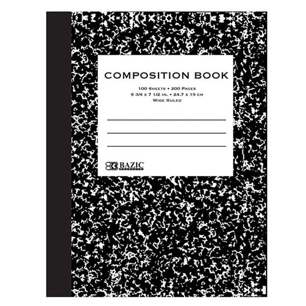 COMPOSITION NOTEBOOK COLLEGE RULE 1SUB 100SHT 1019209